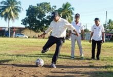 Andi Utta Buka Sepak Bola Bupati Cup Rilau Ale