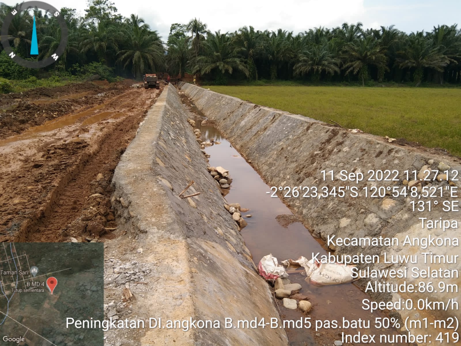 Rehab DI Angkona Sedang Progres, Gubernur Andi Sudirman: Potensi Aliri 266 Hektar Pertanian Warga