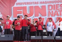 AAS Perkenalkan Rudianto Lallo sebagai Anak Rakyat di Fun Walk Dies Natalis ke-166 Unhas