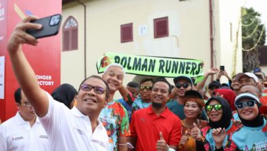 Bersama Ganjar Pranowo, Danny Semangati Ratusan Pelari Bank Jateng Friendship Run