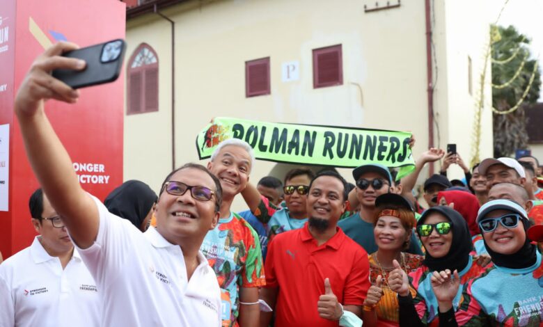 Bersama Ganjar Pranowo, Danny Semangati Ratusan Pelari Bank Jateng Friendship Run