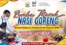 Gubernur Andi Sudirman Bersama Forkopimda Adakan Lomba Memasak Nasi Goreng