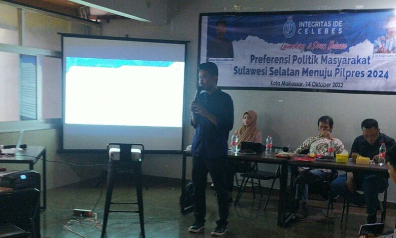 IIC Rilis Survey Elektabilitas Capres di Sulsel, Prabowo 30.9%, Anies 21.8% dan Ganjar 11.6%
