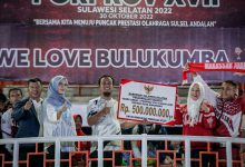 PORPROV Sulsel XVII, Gubernur Andi Sudirman Beri Bonus Rp 1 Miliar Lebih