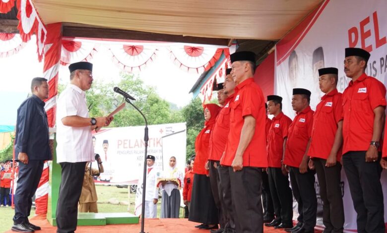 Lantik Ketua PMI Manuju dan Somba Opu, Abd Rauf PMI Garda Terdepan Organisasi Kemanusiaan