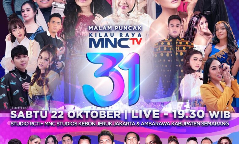 Malam Puncak Kilau Raya MNCTV 31 di Meriahkan, Farel Prayoga, Inul Daratista, Happy Asmara dan Armada