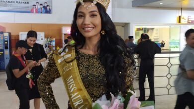 Miss Aura Internasional 2022 Riskyana Hidayat Tiba di Kota Makassar