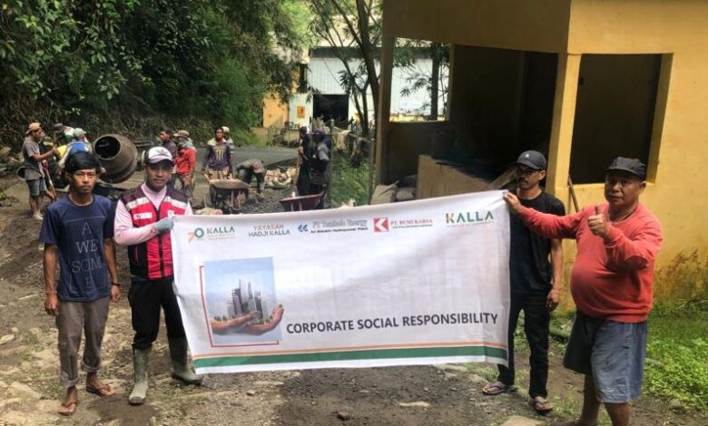 PT. Tombolo Energy Hadirkan Program CSR Perbaikan Infrastruktur Jalan