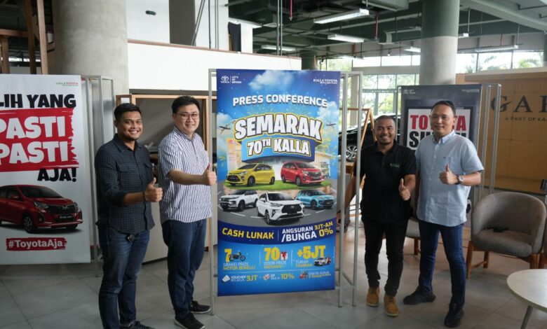 Semarak 70 Tahun Kalla Group, Kalla Toyota Hadirkan Spesial Kemudahan Miliki Kendaraan Toyota Terbaik