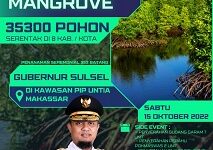 Besok, Gubernur Andi Sudirman Pimpin Penanaman Mangrove 35.300 Pohon