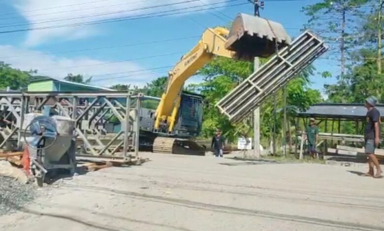Penanganan Darurat Jembatan Rampoang di Palopo, Gubernur Andi Sudirman: Tahap Pemasangan Rangka Bailey