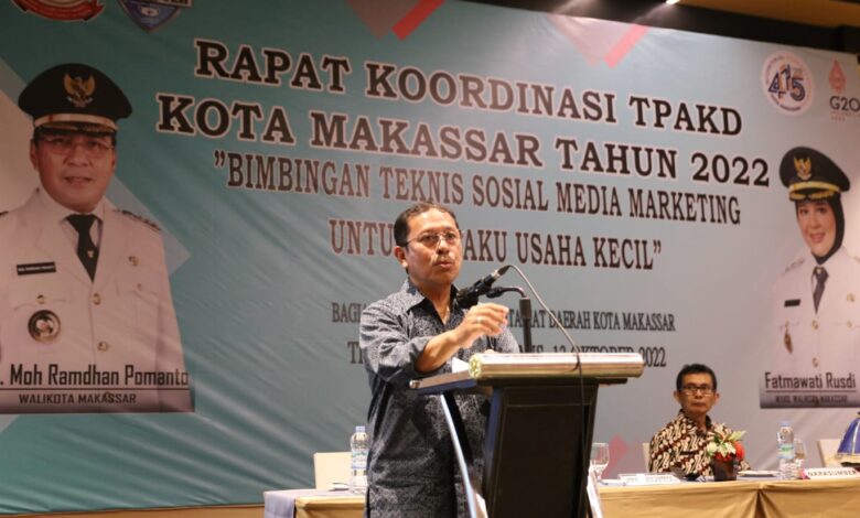 Sekda Makassar Dorong Pelaku UMKM Manfaatkan Sosial Media Marketing Pasarkan Produk