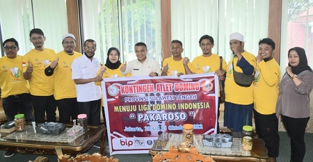 Support Atlet Domino Sulteng, Wali Kota Hadi Harap Juara Liga Domino Indonesia