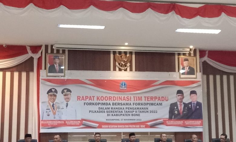 Wujudkan Pilkades Damai Kesbangpol Gelar Rakor Bersama Forkopimda