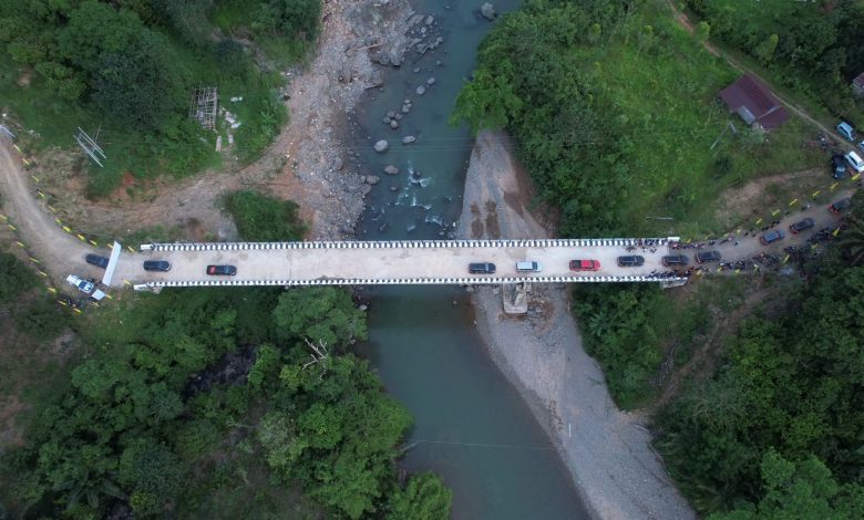 Jembatan Lanrange Sepanjang 90 Meter Diresmikan Gubernur Andi Sudirman
