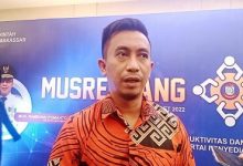 Kepala Bappeda Makassar Hadiri Sosialisasi Perlindungan Jamsostek