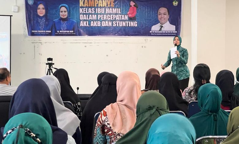 Percepatan Penurunan AKI Stunting dan AKB di Gowa, Puluhan Ibu Hamil Ikut Kampanye
