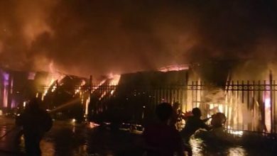 Pasar Sentral Makassar Terbakar