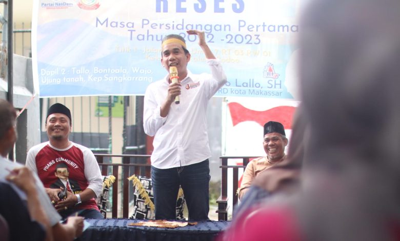 Reses di Tallo, Rudianto Lallo Terima Keluhan Drainase dan Jalan Rusak