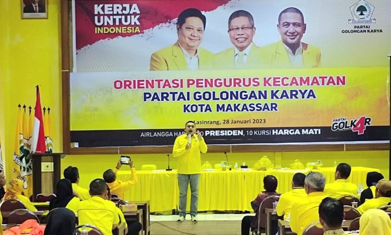 Hadapi Pemilu 2024, Golkar Makassar Gelar Orientasi Pengurus Kecamatan