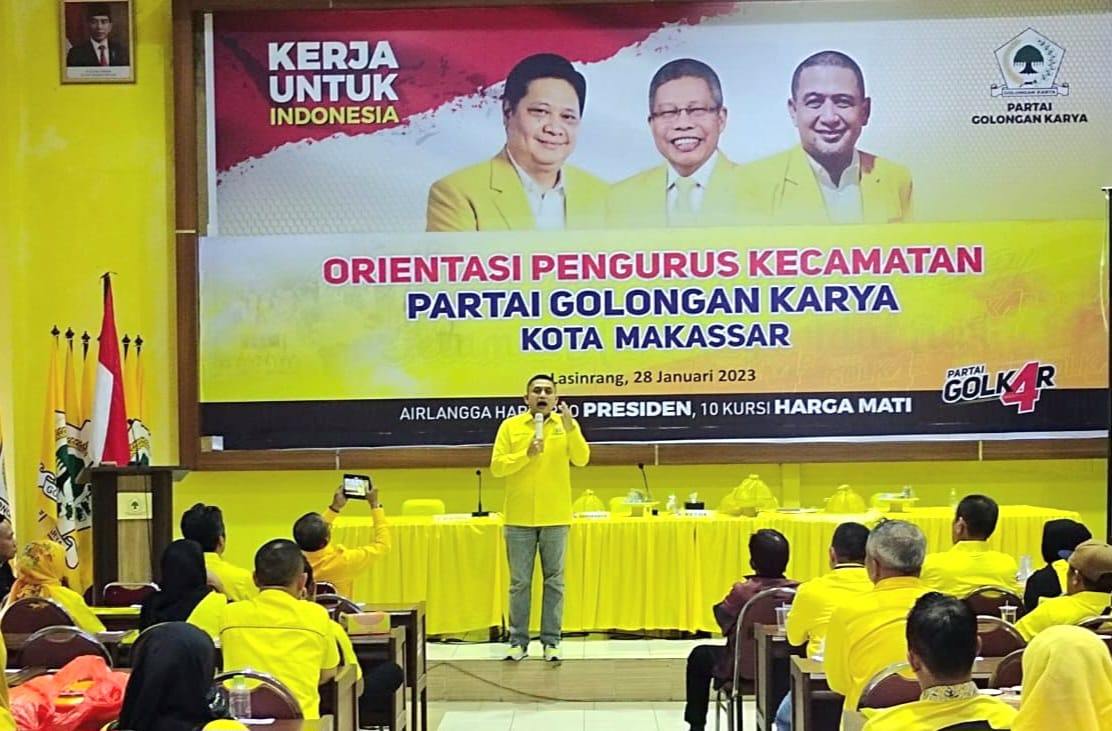 Hadapi Pemilu 2024, Golkar Makassar Gelar Orientasi Pengurus Kecamatan