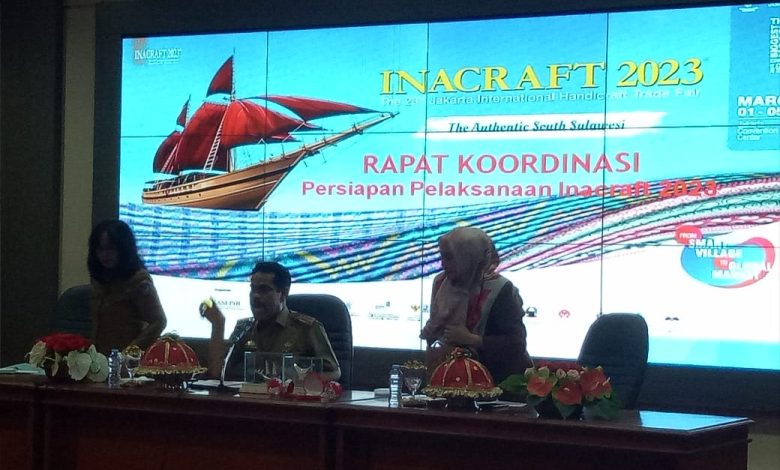 Pemprov Sulsel Siap Tampilkan 100 Lebih Produk Unggulan di Inacraft 2023