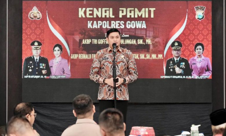 Sambut Kapolres Baru, Adnan Harap Dapat Bersinergi Majukan Kabupaten Gowa