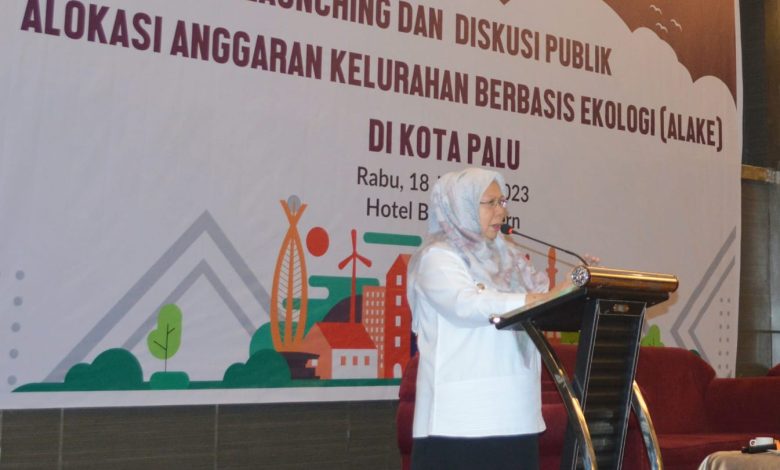 Wawali Palu Hadiri Launching Diskusi Publik Alokasi Anggaran Kelurahan Berbasis Ekologi