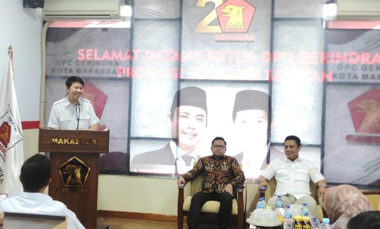 Gerindra Sulsel Mulai Panaskan Mesin Partai untuk Menangkan Pemilu 2024