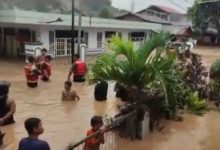 Banjir dan tanah Longsor Kota Manado, Sulawesi Utara, Jumat (17/01/2023).