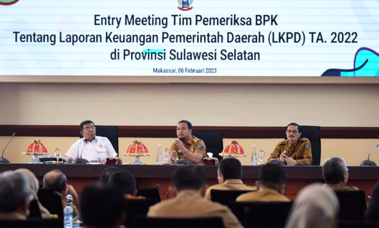 Buka Entry Meeting BPK, Gubernur Sulsel Demi Menghadirkan Pemerintahan yang Bersih