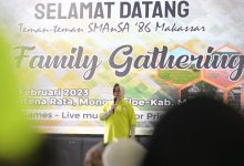 Family Gathering SMANSA 86 Makassar, Indira Yusuf Ismail Ajak Alumni Bantu Warga Terdampak Banjir