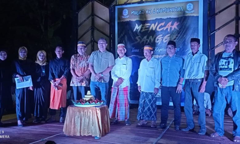 Gelar Milad Ke VI Komunitas Mencak Sangge Andi Promal Janji Masukkan Agenda Tahunan