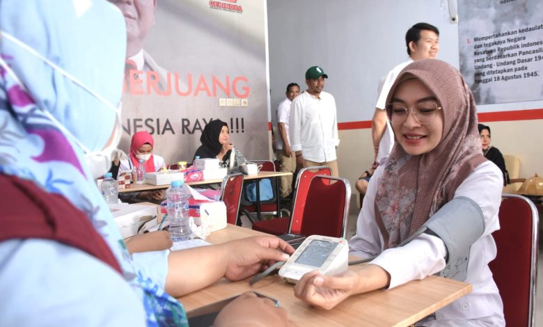 Gerindra Kota Makassar Ajak Warga 15 Kecamatan Donor Darah