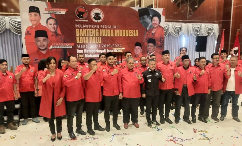 Pengurus Banteng Muda Indonesia Palu Dilantik, Ini Pesan Wali Kota Hadi