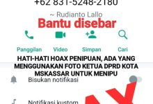 Penipuan Mengatasnamakan Ketua DRRD Makassar Marak, Waspada!