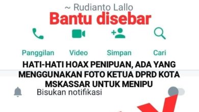 Penipuan Mengatasnamakan Ketua DRRD Makassar Marak, Waspada!