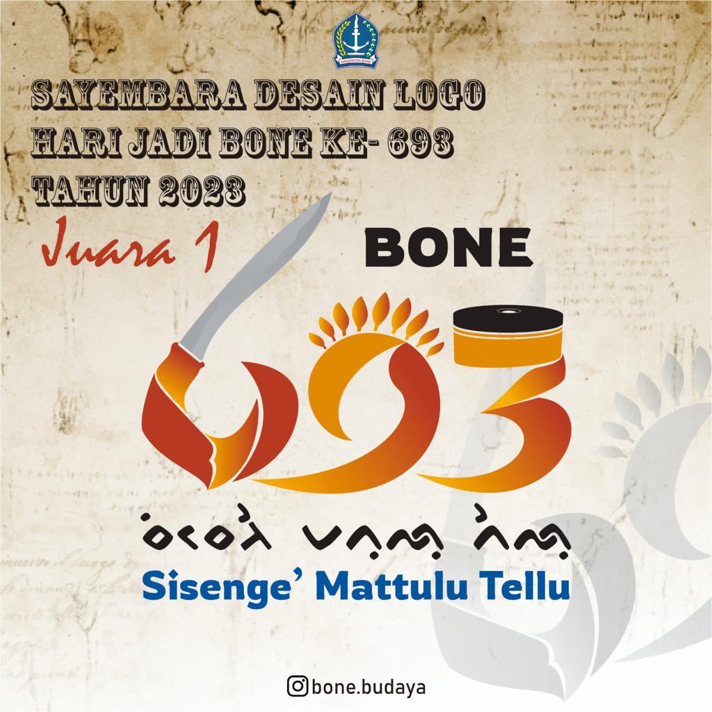 Sah Ini Logo Perayaan HJB Yang Ke 693 Pada April Mendatang Dengan Tema Sisenge Mattulu Tellu