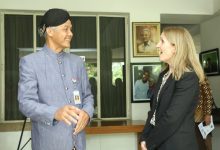 Duta Besar Norwegia untuk Indonesia, Rut Kruger Giverin menemui Gubernur Jawa Tengah Ganjar Pranowo di Rumah Dinas Puri Gedeh, Kamis (16/2/2023)