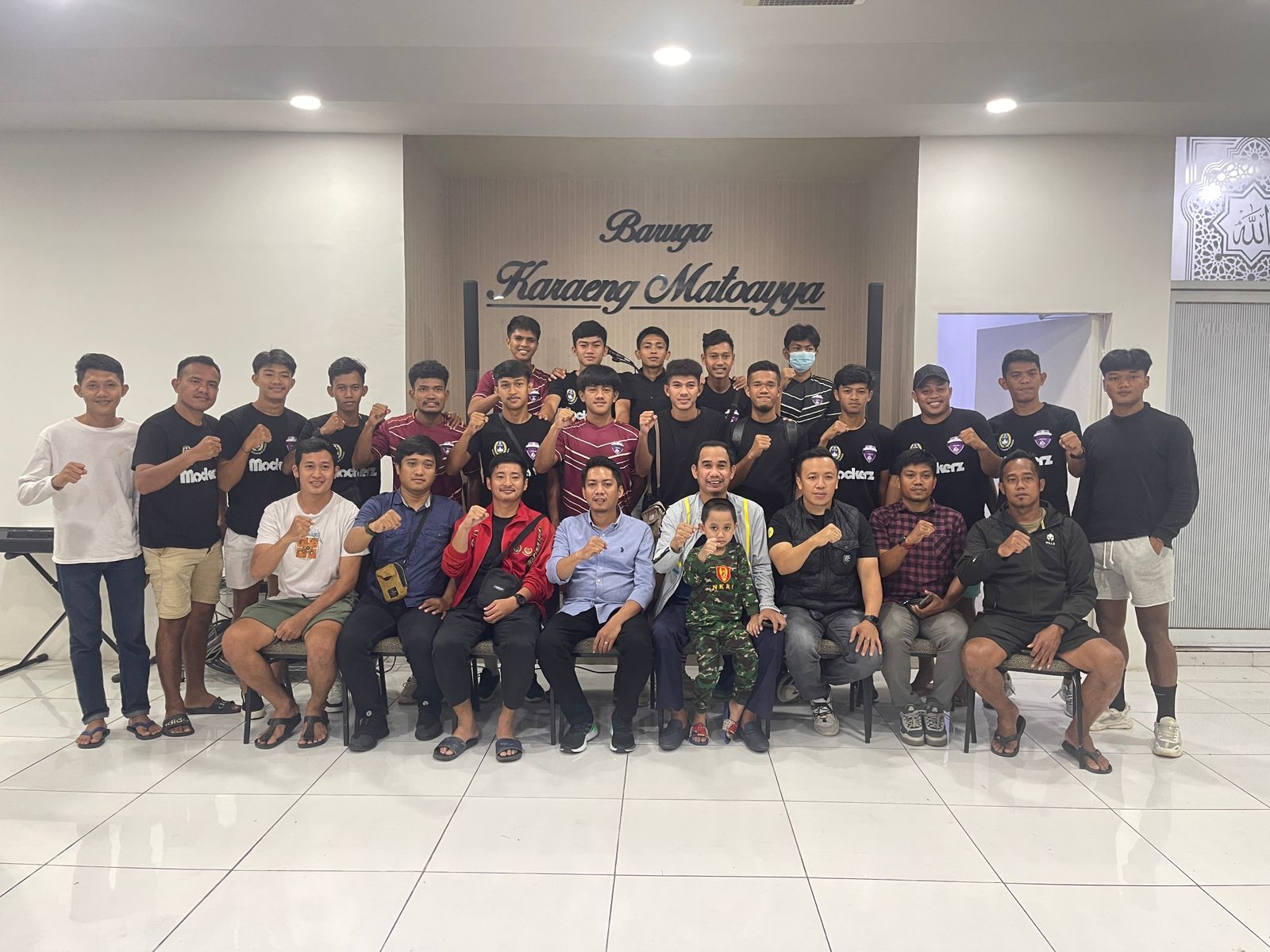 Ketua DPRD Makassar, Rudianto Lallo mendoakan tim sepak bola asal Kota Makassar