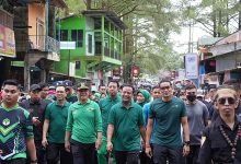 50 Tahun PPP, Andi Sudirman Jalan Sehat Bersama Mardiono dan Sandiaga Uno di Malino