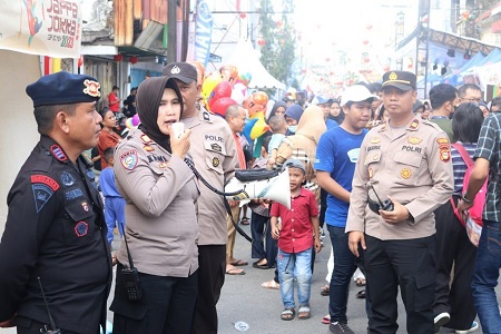Pengamanan Cap Go Meh Jappa Jokka 2023, Polres Pelabuhan Makassar Cegah Kriminalitas