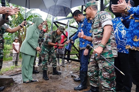 Bupati Gowa Nilai Program TNI-AD Manunggal Bantu Ketersediaan Air Bersih Warga di Desa Nirannuang