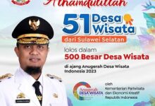 Anugerah Desa Wisata Indonesia Kemenparekraf, 51 Desa di Sulsel Masuk 500 Besar