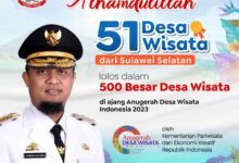 51 Desa Wisata Sulsel Masuk 500 Besar Anugerah Desa Wisata Indonesia Kemenparekraf