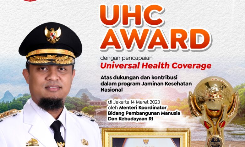 Diera Kepemimpinan Gubernur Andi Sudirman, Pemprov Sulsel Raih UHC Award Pertama Kali