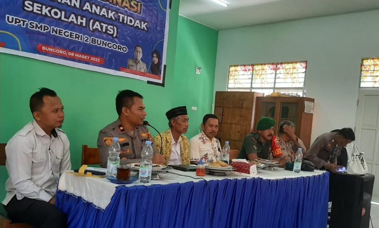 Dukung Program Pemerintah Goes To School, Polsek Bungoro sasar SMPN 3 Bungoro