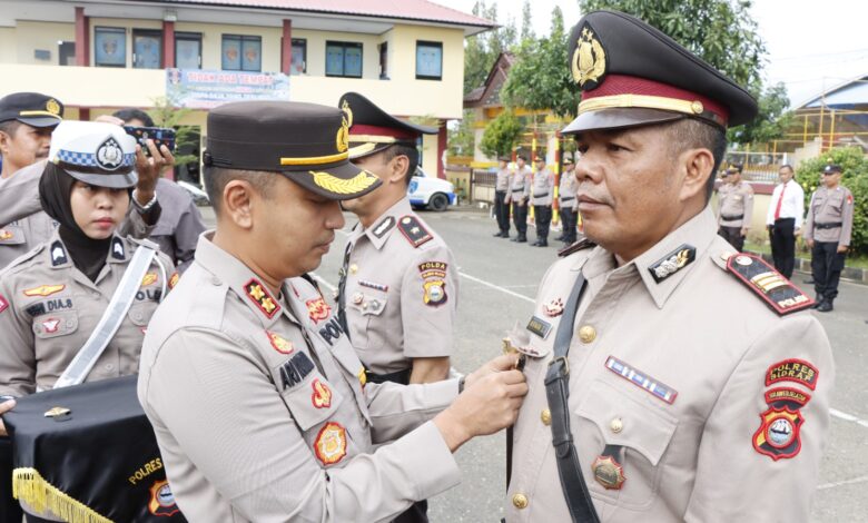Kapolres Pangkep Pimpin Sertijab Pejabat di Lingkup Polres Pangkep