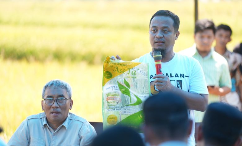 Meningkat Signifikan, Gubernur Andi Sudirman Panen Mandiri Benih di Desa Palakka