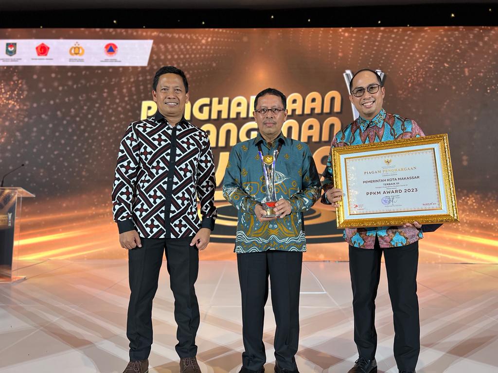 Pemkot Makassar Raih PPKM Award 2023, Bukti Keberhasilan Program Makassar Recover